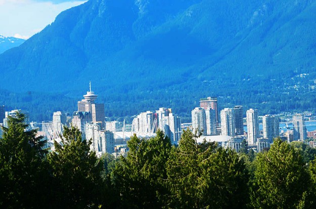 Vancouver Canada view from Queen Elizabeth Park